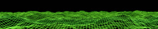 Green black wavy pattern shapes - the middle of the image free wallpaper