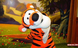 Stuffed animal tiger painting forest - stuffed free wallpaper