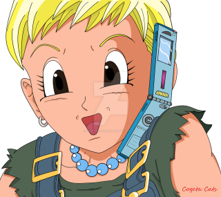 Cartoon woman cellphone ear mouth - android free wallpaper