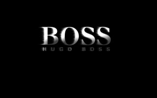 Black background boss silver letters - bourgeoi free wallpaper for desktop