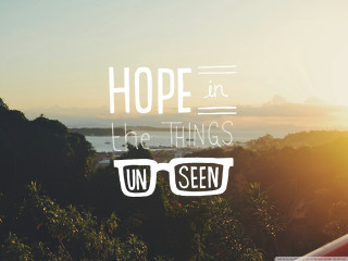 Sunset hope things unseen lake - the word free wallpaper