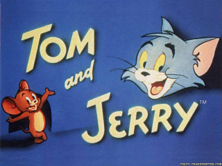 Tom jerry cat mouse blue - a cartoon character free wallpaper for desktop