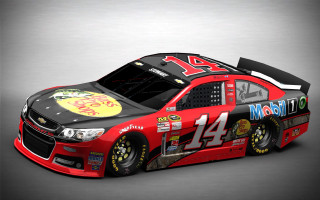 Red car number yellow white - number free wallpaper