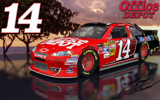 Red car number tree background - sign free wallpaper