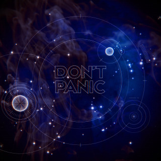 Blue circle space constellation milkyway - a white dot free wallpaper for tablet