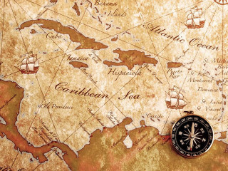 Compass map world side view - felipe seade free wallpaper