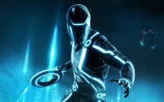 Futuristic man suit disc sci - a futuristic man free wallpaper