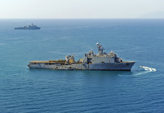 Large ship ocean small ship - smaller free wallpaper