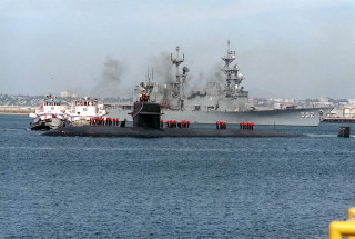 Large ship water smoke stacks 4 - the top of it free wallpaper