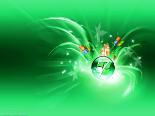 Green background clock stars night - fathi hassan free wallpaper