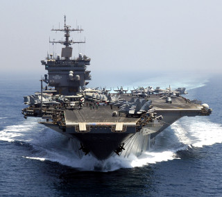 Navy ship sailing ocean sunny - free ship wallpaper for tablet