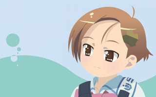 Cartoon character backpack on his - kyoani free wallpaper