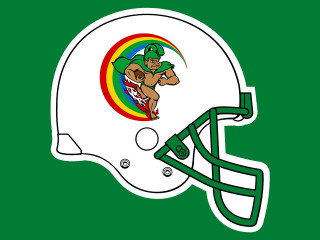 Football helmet bear rainbow side - a football helmet free wallpaper for desktop