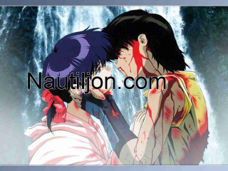 Anime couple waterfall caption narution - a waterfall free wallpaper