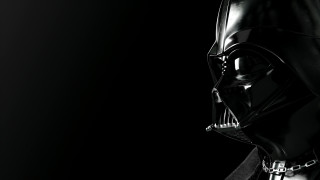 Darth vader helmet black white - free dark wallpaper for desktop