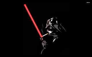 Darth vader red lightsaber black 6 - a pop art painting free wallpaper