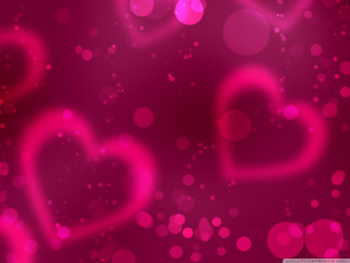 Pink background hearts bubbles middle - the middle of it free wallpaper