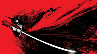 Man sword red background paint - paint splatter free wallpaper