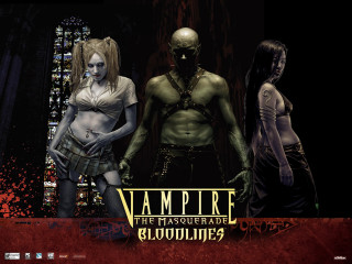 People building blood vampire group - blood free wallpaper