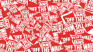 Red white pattern words text - pattern free wallpaper