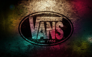 Vans logo wall rainbow light - a circle free wallpaper for desktop