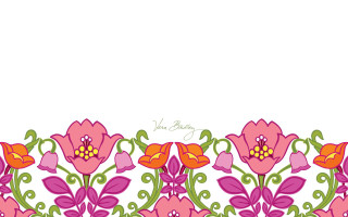 Flower border white background pink - a pink border free wallpaper