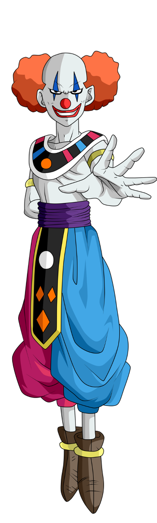 Cartoon clown wig mask character - a pose free wallpaper