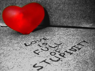 Red heart cement slab writing 2 - banksy free wallpaper for desktop