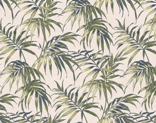 Green leaves white background blue - a screenprint free wallpaper