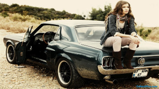 Woman car field mustang vintage - eleanor best free wallpaper for desktop