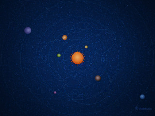 Solar system eight planets star 4 - a solar system free wallpaper