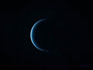 Blue moon dark sky stars - a dark sky free wallpaper