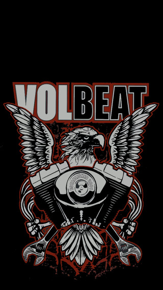 Black shirt eagle volbeat red - free motorcycles wallpaper for mobile
