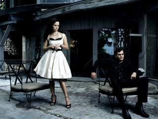 Woman white dress man black 8 - annie leibovitz free wallpaper for desktop