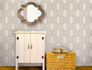 White cabinet basket wooden floor - high detail 8 k free wallpaper