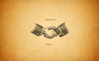 Hands shaking brown background quote - jungle free wallpaper