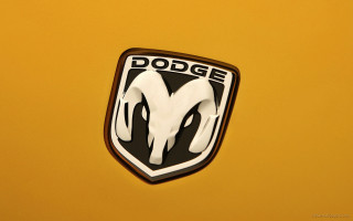 Dodge emblem yellow background black 2 - a.d.m. cooper free wallpaper for desktop
