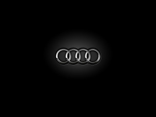 Black background silver audi logo 3 - letterism free wallpaper