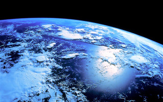 Earth view space sun clouds 2 - a view of the earth free wallpaper