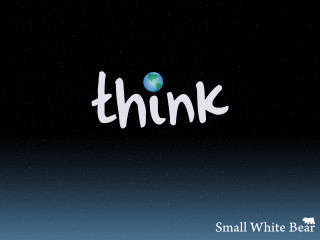 Think white ink blue earth - white ink free wallpaper