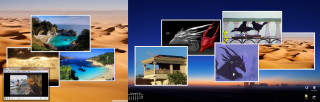 Desert collage building bird head - a collage of photos free wallpaper