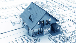 House blueprints blue sky blue - free architecture wallpaper