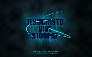 Neon blue jesus christo vive - felipe seade free wallpaper