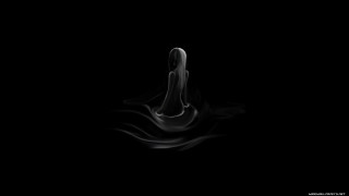 Liquid drop dark background white - liminal free wallpaper