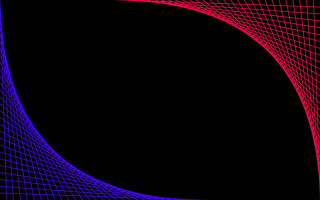 Black background red blue wave 2 - a black background free wallpaper for desktop