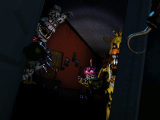 Cartoon character dark hallway creepy - a dark hallway free wallpaper