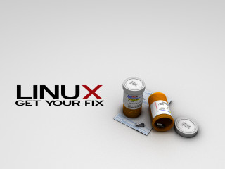 Linux get your fix pills - doc hammer free wallpaper