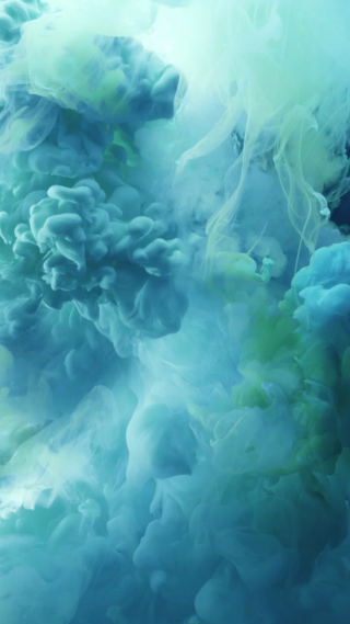 Blue green liquid floating colorful - alberto seveso free wallpaper for mobile
