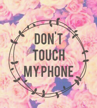 Pink roses dont touch my - free technology wallpaper for tablet