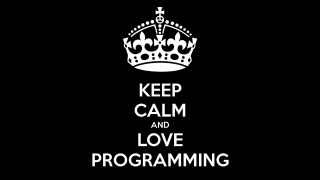 Keep calm love programming crown - calm free wallpaper